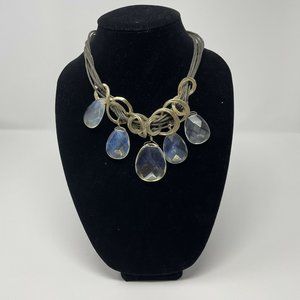 Coldwater Creek Yellow Crystal AB Necklace Cord